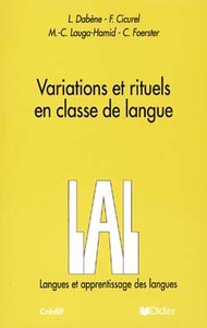 VARIATIONS ET RITUELS EN CLASSE DE LANGUE  - LIVRE