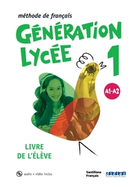 Génération Lycée Santillana niv.A1/A2 - Livre + CD mp3 + DVD