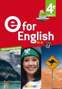 E for English 4e, Livre de l'élève