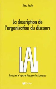 DESCRIPTION DE L'ORGANISATION DU DISCOURS - LIVRE