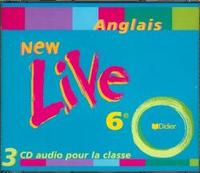 New live Anglais 6e, Coffret 3 CD classe