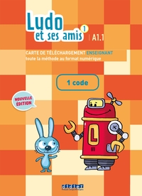 Ludo et ses amis 1 niv.A1.1 (éd.2015) - Livre numérique interactifs - Carte de téléchargement 1 code