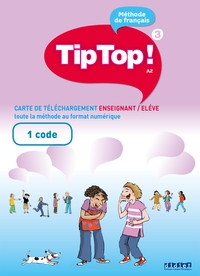 Tip Top ! niv.A2 - Livre numérique interactif - Carte téléchargement  élève/enseignant - 1  code