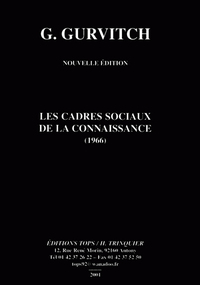 Les cadres sociaux de la connaissance