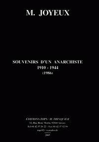 SOUVENIRS D'UN ANARCHISTE