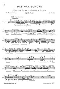 ROLF WALLIN: DAS WAR SCHON! (PERCUSSION SOLO)