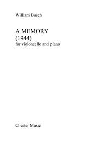 WILLIAM BUSCH: A MEMORY