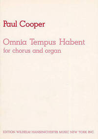 PAUL COOPER: OMNIA TEMPUS HABENT CHANT