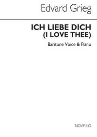 GRIEG, E ICH LIEBE DICH IN BB MEZZO-SOPRANO OR BARITONE AND PIANO