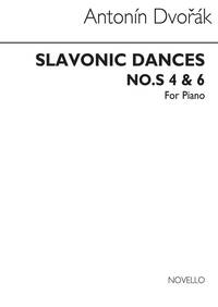 ANTONIN DVORAK : SLAVONIC DANCES NOS. 4 AND 6 (PIANO PART) - PIANO - RECUEIL