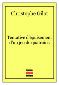 Tentative d’épuisement d’un jeu de quatrains