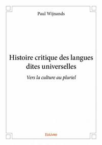 Histoire critique des langues dites universelles