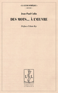 Des mots à l'oeuvre