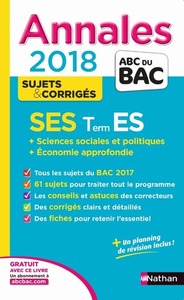 Annales BAC Sciences Economiques et Sociales-Terminale ES-Spécialit & spécialit corrigés num 11 2017