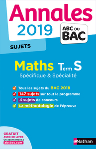 Annales Bac 2019 Maths Term S Spé & spé - Non Corrigé