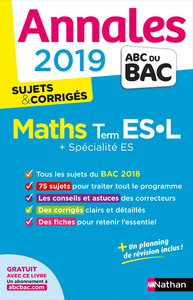 Annales BAC 2019 Maths Term ES-L Spé&Spé Corrigé