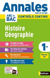Annales ABC du BAC 2024 - Histoire-Géographie 1re - Corrigé