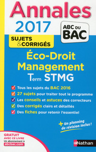Annales bac 2017 - Eco Droit STMG Cor.