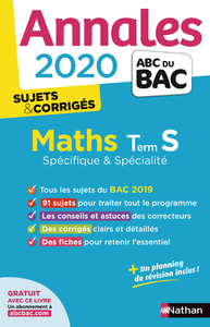 Annales BAC 2020 Maths Term S - Spécifique & Spécialité - Corrigé