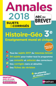 Annales Brevet - Histoire Géo 3e - EMC - 2018