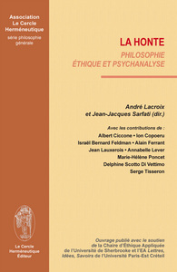 La honte - philosophie éthique et psychanalyse