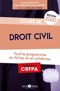 COURS DE DROIT CIVIL EDITION 2020 - TOUT LE PROGRAMME EN FICHES ET EN SCHEMAS