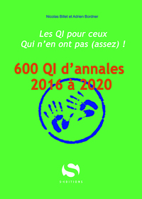 600 QI d'annales de 2016 à 2020