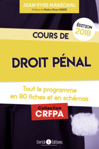 COURS DE DROIT PENAL 2018 - TOUT LE PROGRAMME EN 80 FICHES ET EN SCHEMAS