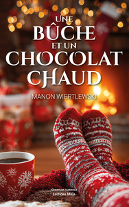 Une bûche et un chocolat chaud