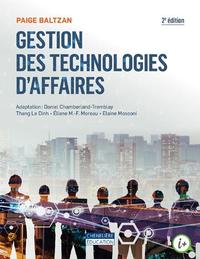 GESTION DES TECHNOLOGIES D'AFFAIRES