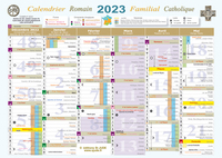 Grand calendrier familial catholique 2023