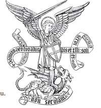 Autocollant saint-Michel archange