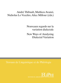 Nouveaux regards sur la variation dialectale