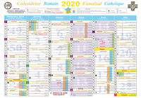 CALENDRIER FAMILIAL CATHOLIQUE 2020 - A4