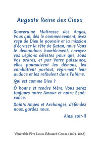 Lot de 20 images prière - Vierge de l'Apocalypse