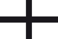 Autocollant kroaz du croix noire