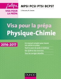 Physique-Chimie - Visa pour la prépa - MPSI-PCSI-PTSI-BCPST 2016-2017