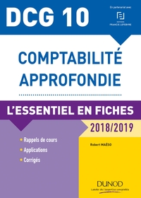 DCG 10 - COMPTABILITE APPROFONDIE - DCG 10 - T01 - DCG 10 - COMPTABILITE APPROFONDIE - 2018/2019 - L