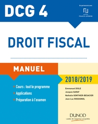 DCG 4 - Droit fiscal 2018/2019 - Manuel