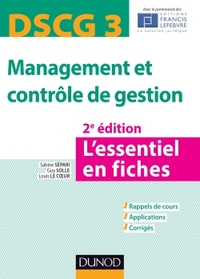 DSCG 3 Management et contrôle de gestion - 2e éd. - L'essentiel en fiches