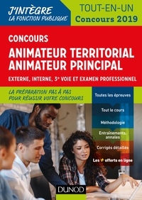 Concours Animateur territorial, animateur principal - Concours 2019