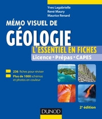 MEMO VISUEL DE GEOLOGIE - 2E ED. - L'ESSENTIEL EN FICHES ET EN COULEURS