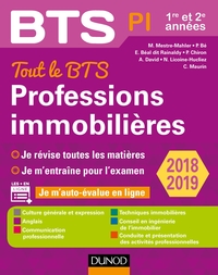 Tout le BTS Professions immobilières - 2018-2019 - 1re et 2e années