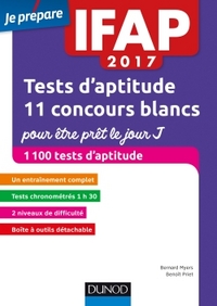 IFAP 2017 Tests d'aptitude : 11 concours blancs pour être prêt le jour J