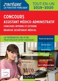 Concours Assistant médico-administratif 2019-2020 Tout-en-un Catégorie B - Concours externe et inter