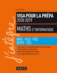 MATHS ET INFORMATIQUE - VISA POUR LA PREPA 2018-2019 - MPSI-PCSI-PTSI-BCPST-ECS