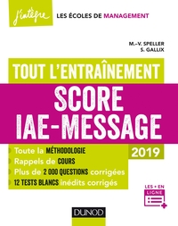 Score IAE-Message - Tout l'entraînement - 2019
