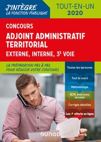 Concours Adjoint administratif territorial - Tout-en-un - Externe, interne, 3e voie - 2020