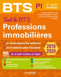 Tout le BTS Professions immobilières - 2019-2020 - 1re et 2e années