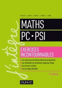 Maths PC-PSI - Exercices incontournables - 3ed.